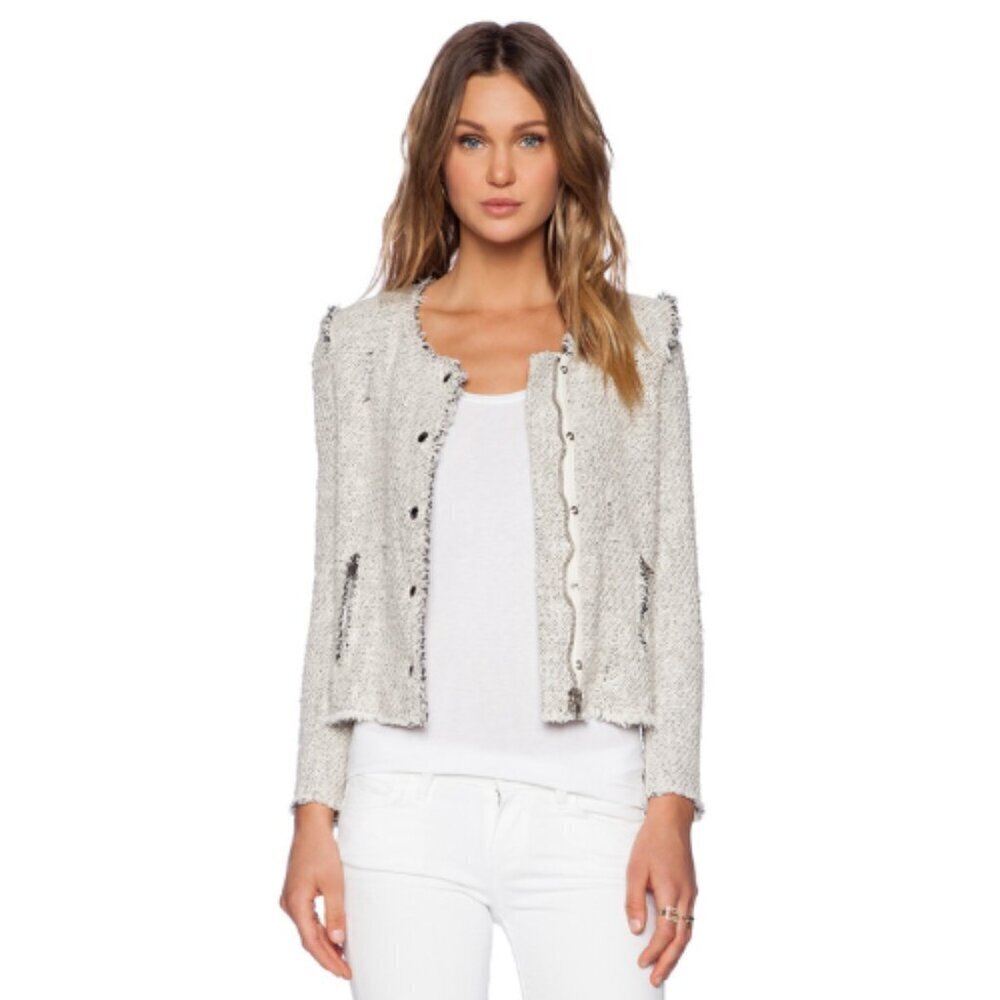 IRO Womens Size 1 Xsmall Agnete Tweed Zip Jacket